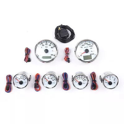 6 Gauge Set GPS Speedometer Tachometer Waterproof For Car Marine Boat Truck • $123.50