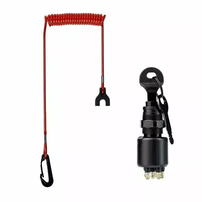 $61 • Buy Ignition Switch Key & Lanyard Assembly For OMC Johnson Evinrude Outboard Motor