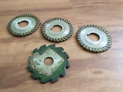 Lot Of 4 HSS Side Milling Cutter Saw 3 X3/32 X1  Bore. USA Likely Resharpened  • $19.99