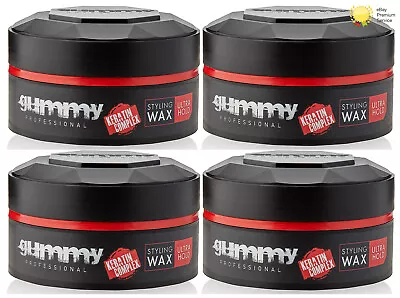 4 X Gummy Professional Diamond Series Hair Gel Hair Wax Ultra Hold 150ml • £16.95