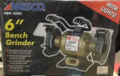 Nesco NBG6000 6  Bench Grinder With Lights • $100