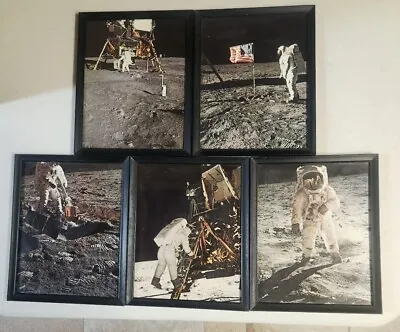 5 Vintage Steel Framed APOLLO 11 Moon Landing Picture *FAST SHIPPING  • $99.99