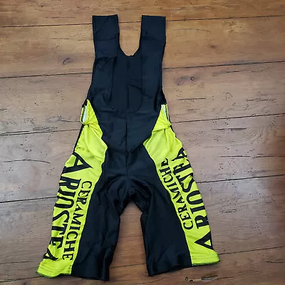 *Stretched Out* Mens Cycling Bibshorts Vintage Italy Yellow • $19.95