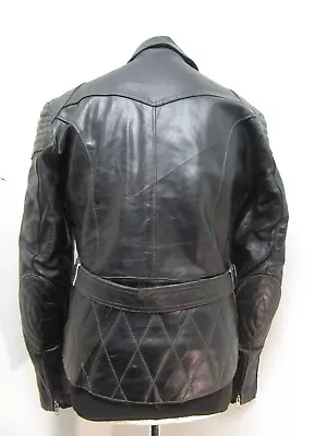 Vintage 80's German Leather Motorcycle Jacket Size S • $60.42