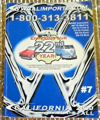 2000 Fall Parts Catalog #7  Volkswagen California Imports LTD Engine Body Rubber • $13.95