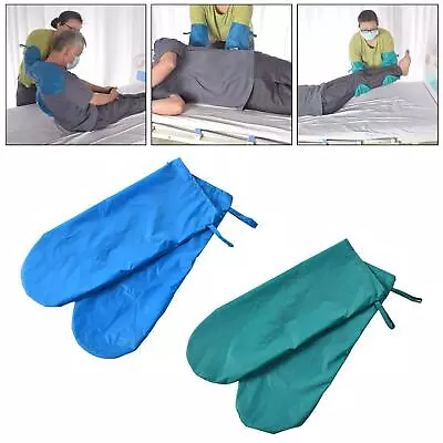 2x Slide Sheet Gloves Turn Over Aid Displacement Legs Lift For Bedridden • $25.03