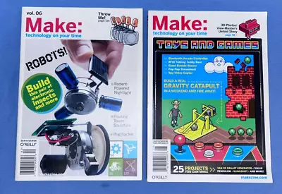 Make: Magazine  Vol. 06 & 28 - Lot Of 2 -  Technology On Your Time  • $5.49