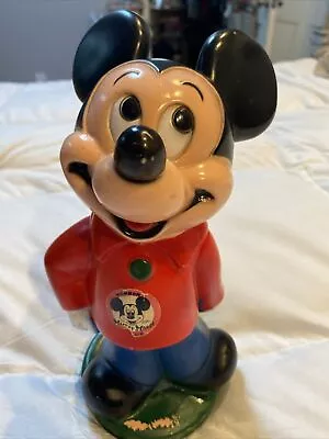 Disney Mickey Mouse Coin Bank  1970's Vintage  Mickey Mouse Bank • $2.99