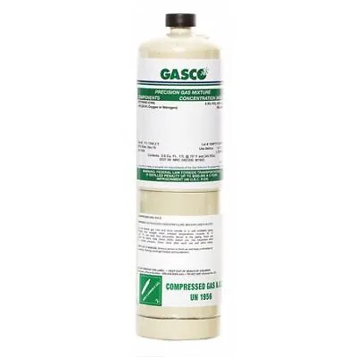 Gasco 17L-85-2 Calibration Gas Air Hydrogen 17 L Cga 600 Connection +/-5% • $40.29