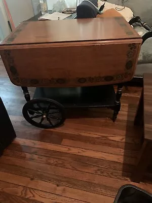 Antique Rolling Tea Cart Ethan Allen • $300