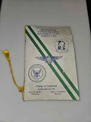Vintage Change Of Command Pamphlet • $19.99