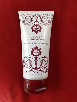 Rare Retired Bath Body Works Velvet Tuberose Shimmer Body Lotion 6oz. • $24.90