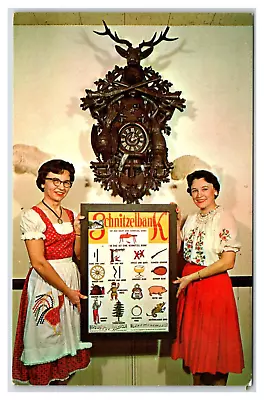 Frankenmuth MI-Michigan Frankenmuth Bavarian Inn  W/ Waitress MENU  Restaurant • $3.50