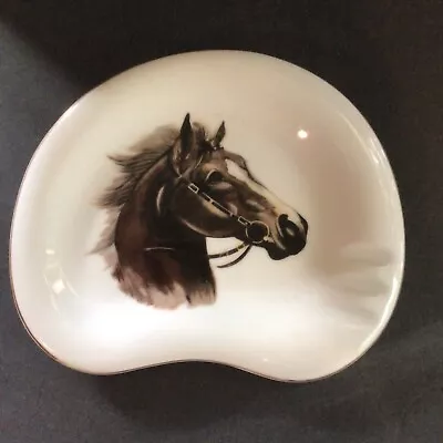 Vintage Traditional Ceramic Equine Ashtray Lipper & Mann • $27.02