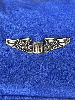 Vintage NS Meyer Inc WWII Pilot Wings Sterling Silver • $16