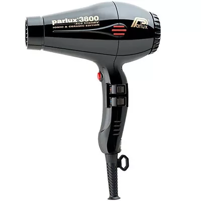 Parlux 3800 Ceramic Ionic Eco Friendly Hair Dryer With 2Pcs Nozzle AU Plug Black • $68.99