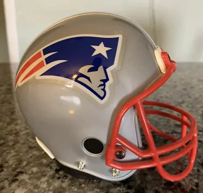 New England Patriots Helmet Die Cast Coin Bank Vintage 1995 Metal NFL • $21.58