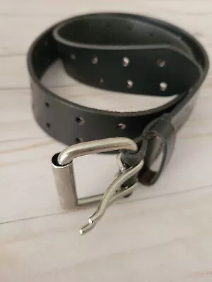 Dickies Black Leather Double 2 Prong Belt Men's Size 32  • $16.99