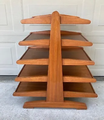 Vintage Mid Century Stacking Magazine Rack AMANA Edward Wormley Dunbar Era • $595