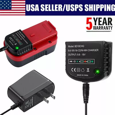 9.6V-18V Battery Charger For Black & Decker HPB18 HPB18-OPE FSB18 HPB14 HPB12 US • $13.98