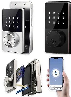 Smart Keyless Entry Door Lock | Security | Bluetooth App | Digital Touch • £54.99