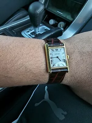 Cartier Tank Louis 18K (Vintage & Rare) • $3500