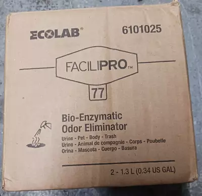 Ecolab Facilipro 77 BIO-ENZYMATIC Odor Eliminator (Box Of 2 1.3 Liter Bottles) • $40