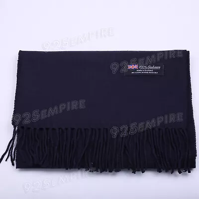 Men Women 100% CASHMERE Scarves Winter Warm Solid Color Wool Plain Scarf  • $7.99