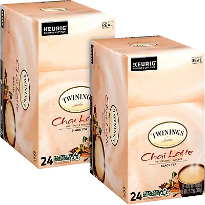 Tea K-Cups Chai Tea Latte - Sweet & Spiced Black Tea Cinnamon Cardamom Clove • $61.99