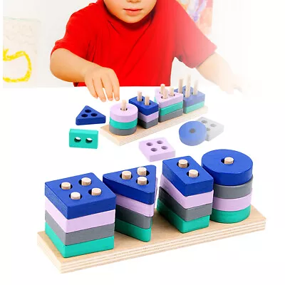 £4.79 • Buy Mini Wooden Toys Education For 1 2 3 4 5 Years Old Lead-free  Boys Girls Toddler