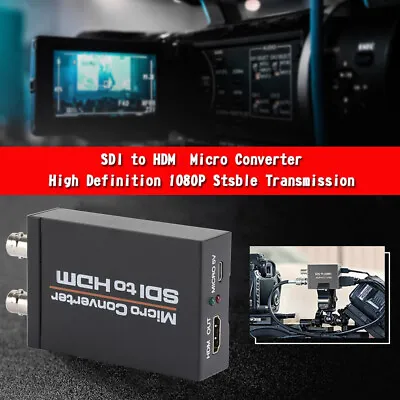 SDI To HDM + SDI Mini HD Video Micro Converter 1 To 2 Audio Format Detection D • $29.25