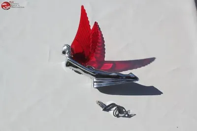 Chrome Red Light Up Winged Flying Godess Angel Novelty Custom Hood Ornament New • $89.25