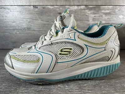 Skechers Women's Shape Ups XF Accelerators Fashion Sneaker Sz 10 White/ Blue • $24.99