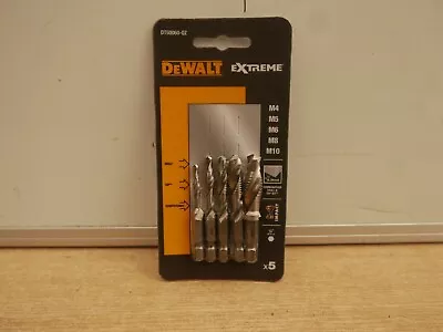 £34.89 • Buy DeWALT DT50060 5pce Impact Drill Tap Bit Set 1/4  Hex Shank M4 M5 M6 M8 M10