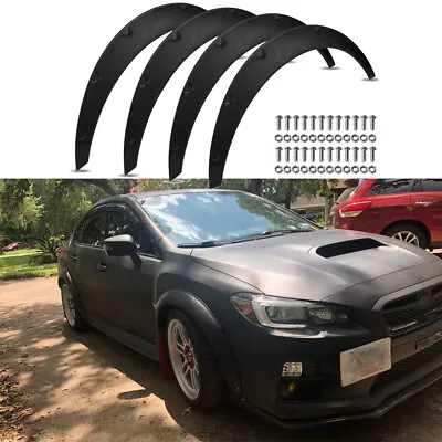 For Subaru Impreza WRX STI 4X Fender Flares Wide Body Kit Wheel Arches 3.5  90mm • $69.45