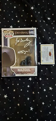 Nazgul Signed By Jed Brophy Lord Of The Rings Funko Pop Coa • £220