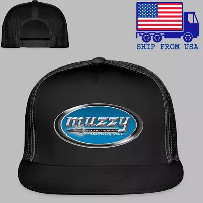 Muzzy Achery Bow Crossbow Logo Black Trucker Hat Cap Adult Size • $26.99