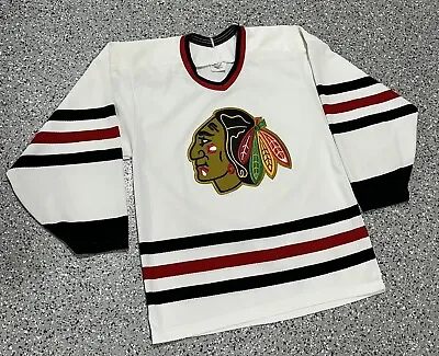 Vintage Chicago Blackhawks Maska Air-Knit Hockey Jersey Mens Size Small  • $24.92