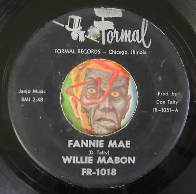 HEAR Willie Mabon 45 Fannie Mae / Mean Mistreater FORMAL R&B Blues • $5.99