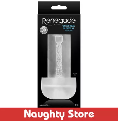 XL Penis Pump Sleeve By Renegade • $37.40