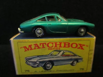 Vintage Matchbox Series Lesney #75 Green Ferrari Berlinetta With Original E2 Box • $75