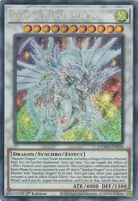 Yugioh! MP Shooting Majestic Star Dragon - DAMA-EN039 - Secret Rare - 1st Editio • $8.48