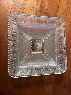 Vintage Heavy Glass Ceiling Light Cover 14 X 14 X 14 Square • $35