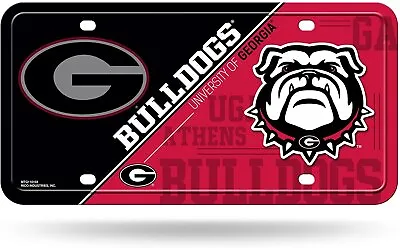 University Of Georgia Bulldogs Metal Auto Tag License Plate Split Design... • $13.79