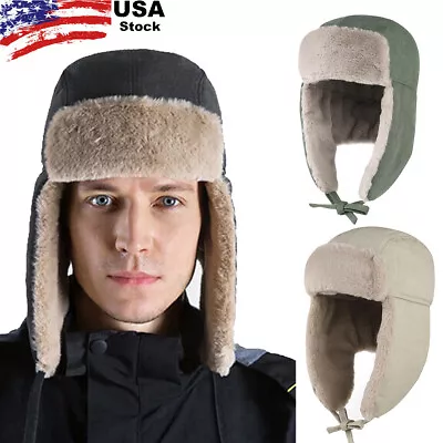 Winter Cold Weather Ushanka Russian Hat Snow Ski With Ear Flaps For Men Women • $14.99