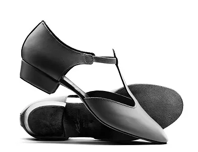 £27 • Buy Ladies Black Leather Dance Greek Sandal Teaching Jive Ceroc Salsa Shoe By Katz 