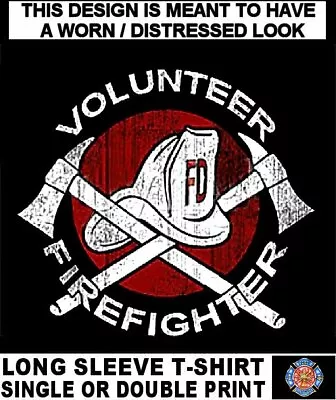 Volunteer Firefighter Fireman Fire Truck House Hose Rescue Marshal T-shirt Ws40 • $33.99