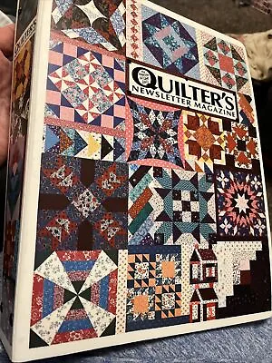 12 Various Editions Quilter's Newsletter Magazine 1989 - 1991 Magazine Binder • $19.99