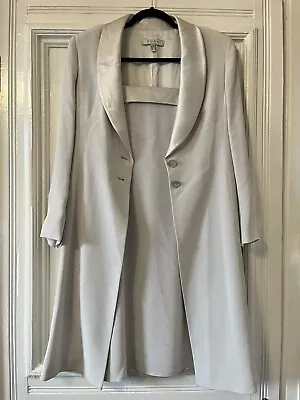 £39.99 • Buy Ladies Dusk Belinda Chng Two Piece Silver Grey Dress And Coat Set Size 14
