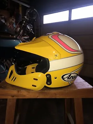 Vintage 1991 Arai MX-E Snell Motocross Dirt Bike Helmet RARE Sz LRG MINT • $499.99